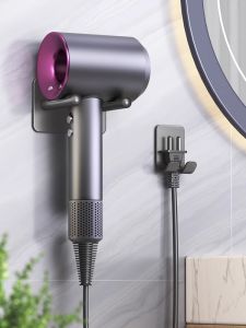 Dyson Hair Dryer Holder Bathroom Corner Shelf Storage Organizer No Drilling Required Space Saving Aluminum Alloy Accessories