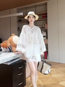 SUSHE | Lace Voile Set for Women with Lacy Hollowed Out Design