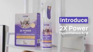 HICC PET 2X Power Pet Wound & Antimicrobial Spray Hot Spot Treatment Skin Allergies Scratching for All Pet 290ml