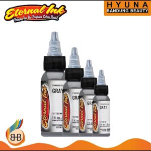 HBB TINTA TATTO ETERNAL INK GRAY Bisa di Ecer Tinta Tato Tattoo Profesional Dengan Menggunakan Bahan Alami Aman di Kulit