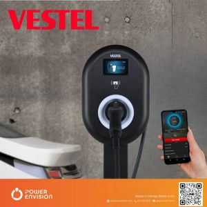VESTEL EVC04 (Smart EV Charger) 22kW 3เฟส AC Type 2 สายชาร์จยาว 7m. - เครื่องชาร์จรถยนต์ไฟฟ้า