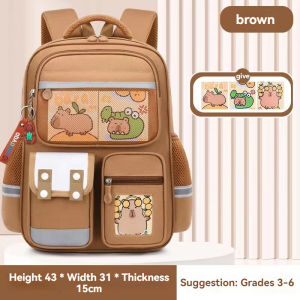 THREE ELEPHANTS กระเป๋านักเรียนเด็กใส่กลับไปโรงเรียนเป้สะพายหลังไปโรงเรียนเด็กที่ทันสมัยออกแบบตามหลักสรีรศาสตร์กันน้ำกระเป๋านักเรียนประถมเด็กน้ำหนักเบาจุได้เยอะ