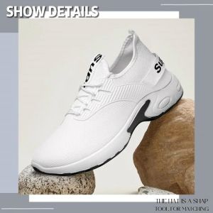 NDDshop ใหม่ล่าสุด  รองเท้าผ้าใบแฟชั่นสปอร์ตสุดเท่สำหรับผู้ชาย เป็นงานผ้าบางๆใส่สบายไม่อับเท้า มีทั้งสีขาวและสีดำ แมทช์ง่ายราคาสบายกระเป๋า ซื้อเลย โคตรคุ้ม