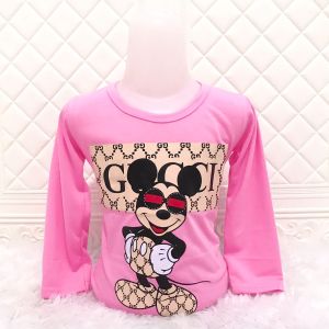 KAOS ANAK PEREMPUAN MICKEY MOUSE LENGAN PANJANG USJA 1-12 TAHUN // BAJU ANAK CEWEK