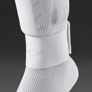 Football Shin Guards with Fixed Straps Ankle Compression Support Sleeves Anti Slip Protective Belt Soccer Sports Safety Gear