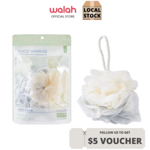 Portable Shower Bath Ball Large Mesh Bath Flower Bath Sponge Body Brush Bathroom Accessories