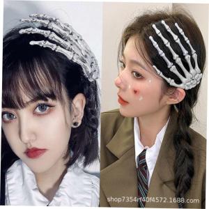 Skull Claw Hairpin Halloween Headdress Scary Skeleton Halloween