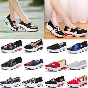 รองเท้าผ้าใบกีฬาส้นเตี้ยสำหรับผู้หญิง ฤดูใบไม้ร่วง 2025 รองเท้าผ้าใบแบบโยกได้ ระบายอากาศได้ดี รองเท้าผ้าใบสไตล์เกาหลีสูงขึ้น รองเท้าผ้าใบโบราณปักกิ่ง