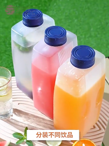 1.5/2L Large Capacity Water Bottle Transparent Juice Teapot Cold Water Kettle with Cap Refrigerator Jug Drink Dispense