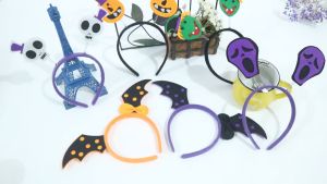 [Happy Kids] Halloween Headband Masquerade Party Performance Head Buckle Pumpkin Witch 万圣节头箍头饰 Pita Rambut - HW07