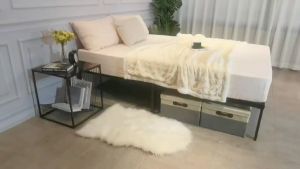 Iron bed frame metal Single/semi double/queen size bed frame king size High load-bearing in store