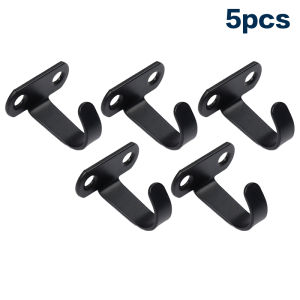 ★5Pcs Stainless Steel Screw Mounted Ceiling Hooks Under-Shelf Towel Heavy Duty Hanger For Bathroom Cabinet Garage