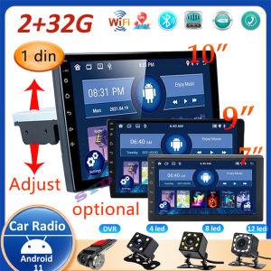 (2G+32G)1 Din 10 inch Andriod 12 Car Multimedia Player GPS Navigation Bluetooth Car Audio Wifi USB FM MirrorLink HD Car Audio Radio