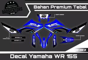 Striping Decal Full Body Yamaha WR 155 BIRU keren