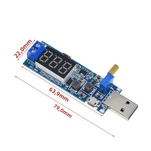 Mô-đun Chuyển Đổi USB DC Boost Buck 5V Sang 3.3/12V Bộ Điều Chỉnh Điện Áp Có Thể Điều Chỉnh Tăng/giảm Cho Nguồn Điện DC 1.2V-24V