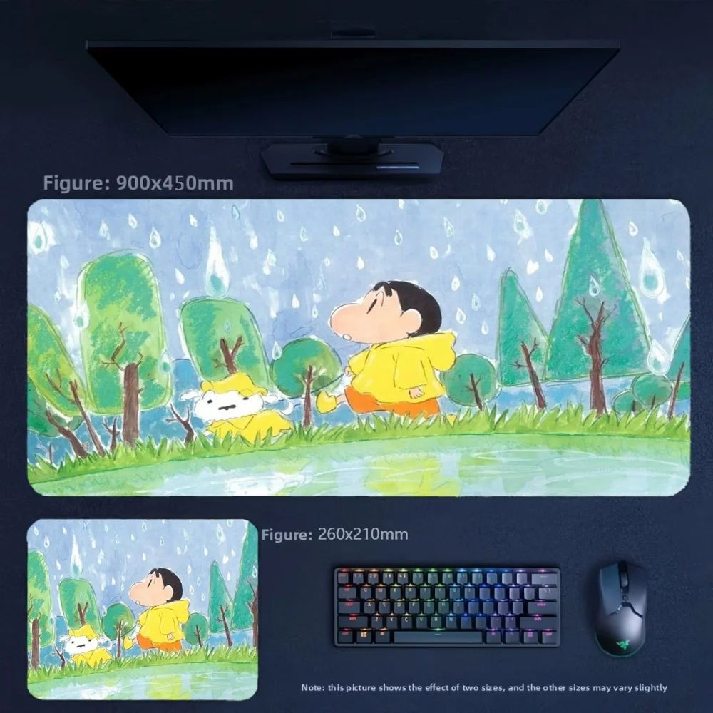 Bandai | Crayon Shin‑chan All Family Characters Anime Mousepad, Rubber ...