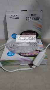 VOLIC Lampu Led Strip Selang SMD 2835 220V 10M 10Meter Warna Warni RGB Lampu Hias Indoor Outdoor