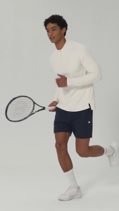 Wilson Men ALLEY HALF-ZIP LS TEE WM20071432GYC Official Store