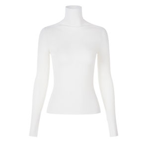 Seamless Slim Fit Long Sleeve Wool Knit Top