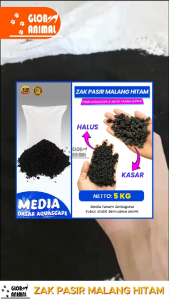 ZAK PASIR MALANG HITAM HALUS 5 KG PASIR AQUASCAPE MEDIA TANAM BONSAI