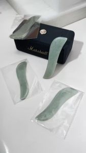 ส่งเร็วจากไทย🚚©️กัวซาลายมีดหยก (Jade knife gua sha)©️ เกรดคัดพิเศษ กัวซาหยกแท้ธรรมชาติ 100%