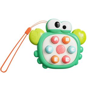 Orzbow Baby Mini Handheld Baby Toy – Press & Learn Whack-a-Mole Game Palm-Size Sensory Toy with Letters