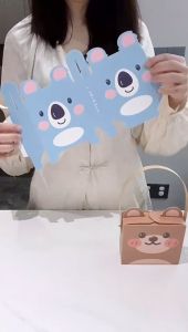 ✨Fresh Picks✨ Cute Portable Cartoon Gift Packaging Snack Candy Party Event Kids Children Day Birthday Box 可爱手提卡通糖果零食包装盒