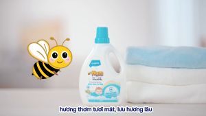 [COMBO 2] Nước giặt quần áo cho bé NumNim Thái Lan thành phần hữu cơ dịu nhẹ - Khử mùi (Anti Odor) - 1L - Hàng Chính Hãng