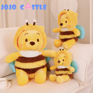 JOJO CASTLE Genuine Disney Bee Winnie The Pooh Plush Toys Pillow Kawaii Anime Bear Stuffed Doll Toys For Childrens Birthday Xmas Gifts 维尼熊