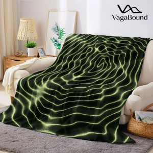BILIBILI | Luminous Wood Grain Flannel Blanket Warm Soft Halloween Christmas Decorative Couch Warm Cozy All-Season Gift