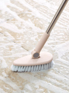 Long Handle Bathroom Floor Brush for Tile Cleaning Outdoor Patio Deck Floor Scrubber Bathtub Cleaner Household Dustpan Sweeper