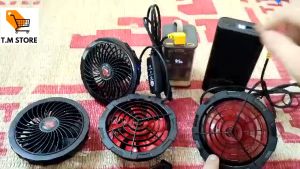 Quạt áo điều hòa sử dụng cáp USB có thể điều chỉnh làm mát với 3 chế độ làm lạnh dễ dàng tiện lợi mang theo