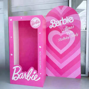 Barbie Box Photo House Trendy 3D Box Store Attraction Stamp Decoration Birthday Costume Shop Window Decoration Customizable KT Board