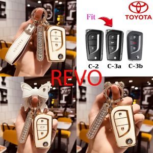 เคสรีโมทกุญแจรถยนต์ 2/3 ปุ่ม สําหรับ Toyota REVO Altis keychain