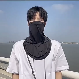Ice Silk Sunscreen Cap UV Resistant Outdoor Full Face Mask Sun Protection Breathability Cooling