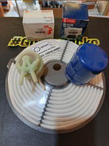 PAKET FILTER UDARA FILTER BENSIN FILTER OLI STARLET KAPSUL STARLET KOTAK