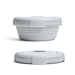 Bayzon Collapsible Bowl 36oz Reusable Silicone Bowl for Hot and Cold Food Perfect for TravelMeal Prep To-Go Lunch