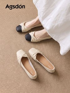 Agsdon | Low Heel Soft Bottom Slip On Shoes Attractive