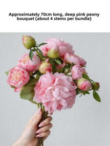 LANLIN | Pink Peony Imitation Bouquet for Decoration