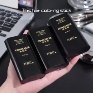 Multifunctional Damage-Free Hair Dyeing Comb 2-In-1 Quick Black Hair Dye Stick Hairline Corrector For Bald Spots Gray Hair Coverage Sweat-Proof Waterproof Wide Paste Design Long Lasting Color Simple Operation Portable Home Hair Coloring Styling Beau