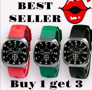 (Diskon) Jam Tangan Pria-Wanita Sporty Beli 1 dapat 3 Watches