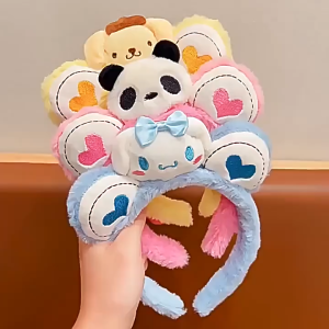 Bờm Tóc Hoạt Hình Sanrio Pastel – Cài Tóc Dễ Thương Mềm Mịn Cho Nữ LILA BOMSAN299