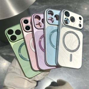 Ultra-thin Advanced Magnetic Phone Case for IPhone 17 16 Plus 15 14 13 Pro Max Precision Hole Protection Cover