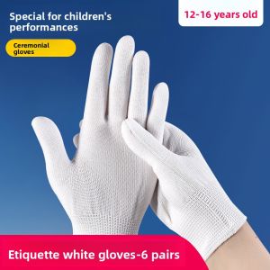 abeso | Childrens Breathable White Thin Gloves