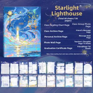 Elegant Simple Style Custom Yearbook Note Book