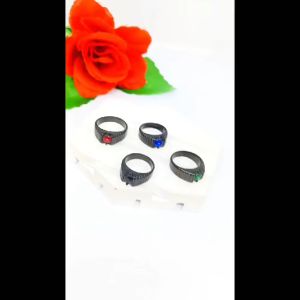 CINCIN COWO TITANIUM   BATU KECIL LIST GARIS COLLOR FASHION ANTI KARAT DAN ANTI LUNTUR (COD)