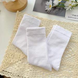 Set 10 đôi tất trơn pastel cổ cao chất mềm mịn hàng Quảng Châu