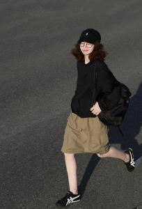 Simplistic Drawstring Utility Pocket Slim Fit A-Line Skirt