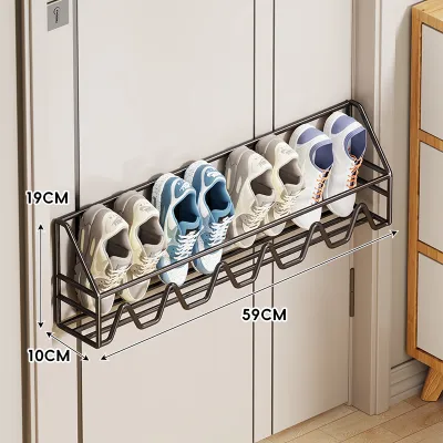 Space-saving Wall-mounted Shoe Rack for Rent House Multilayer