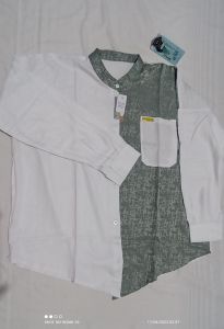 kemeja wanita dewasa signature kombinasi bahan rayon